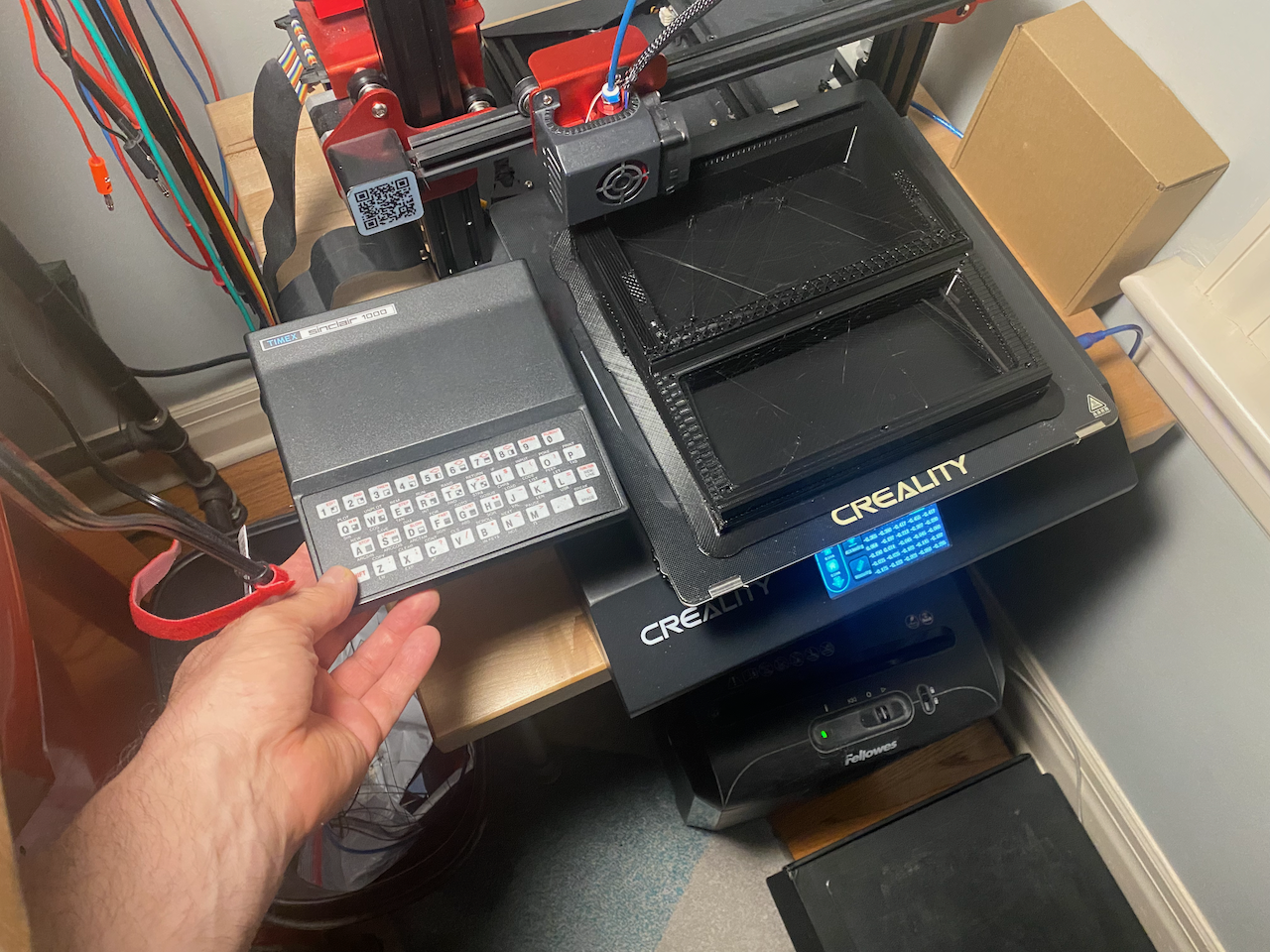 ZX81/TIMEX-SINCLAIR 1000 3D Printed Case - Part 1